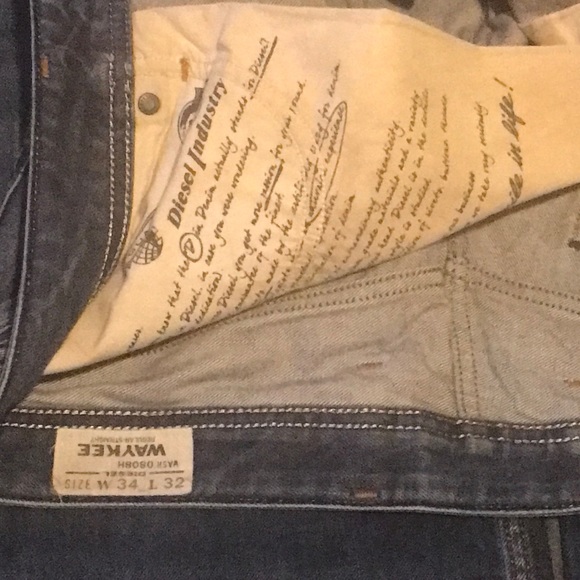 Diesel Mens jeans w34 L32 - Picture 5 of 5